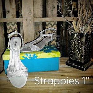 Strappy 1" Heels sz. 8 1/2